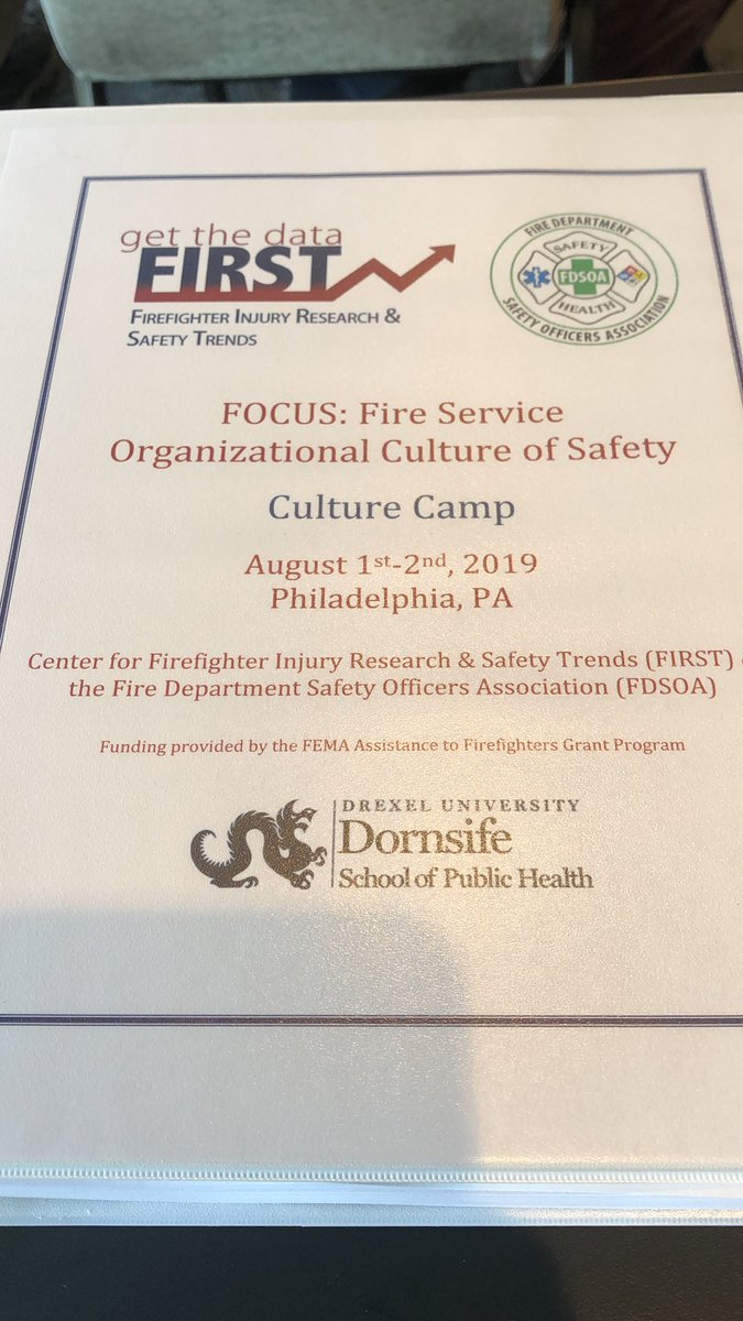 NNFire's tweet image. We are continuing to advance the safety culture in the fire service and our department.  Thank you to the F.D.S.O.A and FIRST for hosting us.