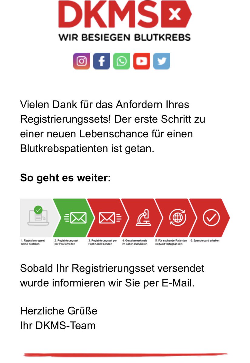 Wir sprechen oft darüber, registriert sind wir aber nicht. Das habe ich heute geändert! Wer macht mit? 
dkms.de/de/spender-wer…
“Mund auf, Stäbchen rein, Spender sein!” <a href="/DKMS_de/">DKMS Deutschland</a>