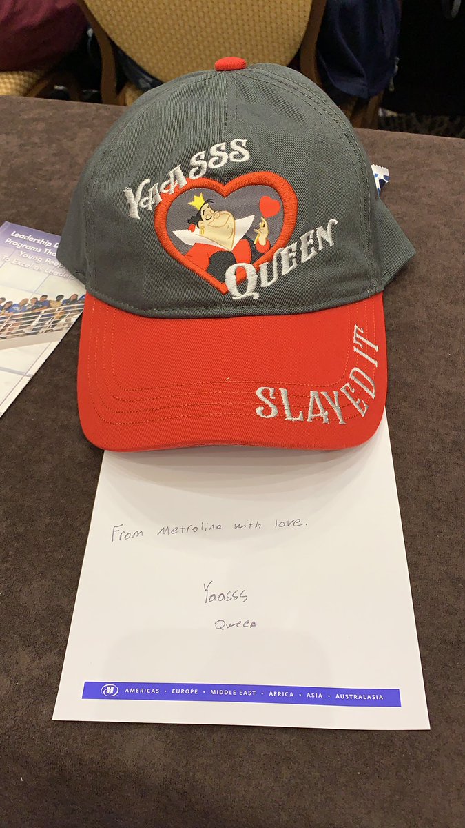 Thanks for the sweet hat <a href="/PSPMetrolina/">Metrolina Alumni Chapter</a>! #yasssqueen #pspnc19