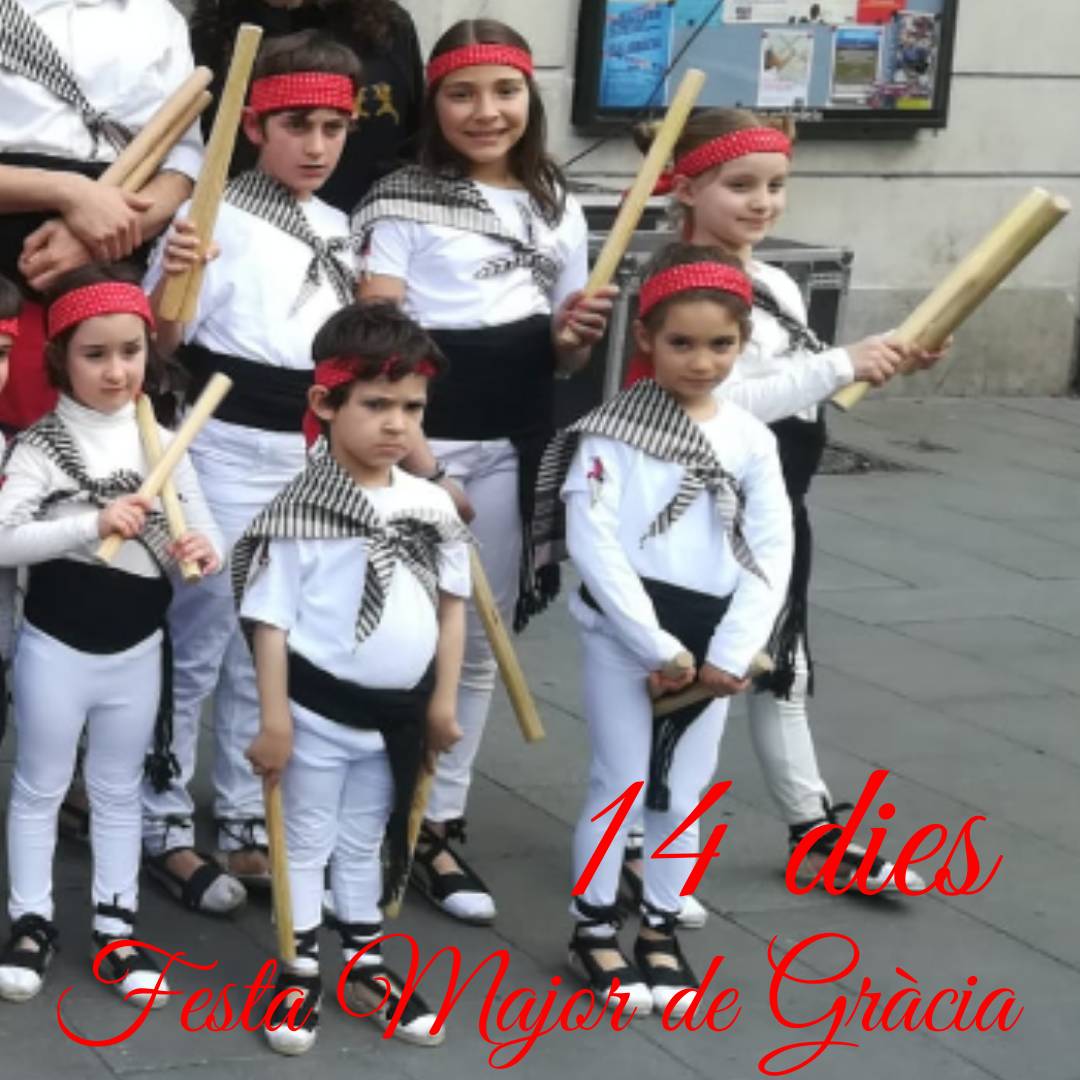 collesdegracia's tweet photo. Comencem el mes d'agost i desitjant que passin 14 dies per estar celebrant la @festagracia!!! 🎉
La #CollaInfantil dels #BastonersDeGràcia faran la seva segona aparició després del debut del passat mes d'abril.
Esperem amb candeletes que ens torneu a encisar amb el vostre ball 😘 https://t.co/cWHZD49aAA