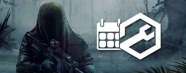 RainbowSixDE's tweet image. Auf dem PC finden heute, am 1. August, ab 15.00 Uhr Wartungsarbeiten statt.

Die erwartete Downtime beträgt 20 Minuten.

Hinweise - Fix für die Unsichtbarkeit der Yokai Drohne