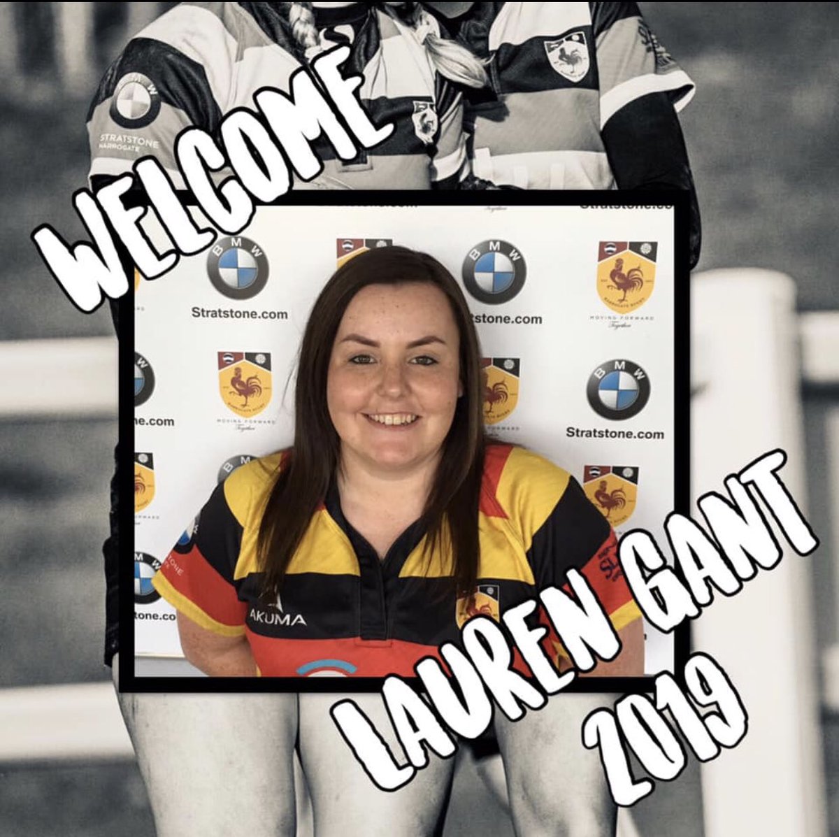 HarrogateLRUFC's tweet photo. A big welcome to Lauren! ❤️💛🖤 #harrogate #harrogaterugby #newseason #akums #yrfu https://t.co/wPeQ9OdOcc
