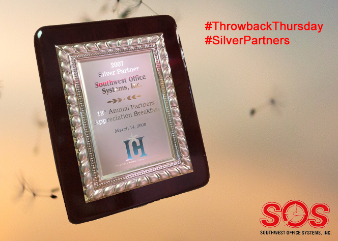 #TBT That time in 2007 when <a href="/SOSTX13/">SOS Texas</a> was awarded the Silver Partner award by  <a href="/GDHCC/">GDHCC</a> Given in March 2008, it's a reminder of how important SOS takes #civicduty and #civicresponsibility. <a href="/Sharp_Business/">Laureano Antonioni</a> #printer #OfficeInnovation #MFP #FamilyBusiness