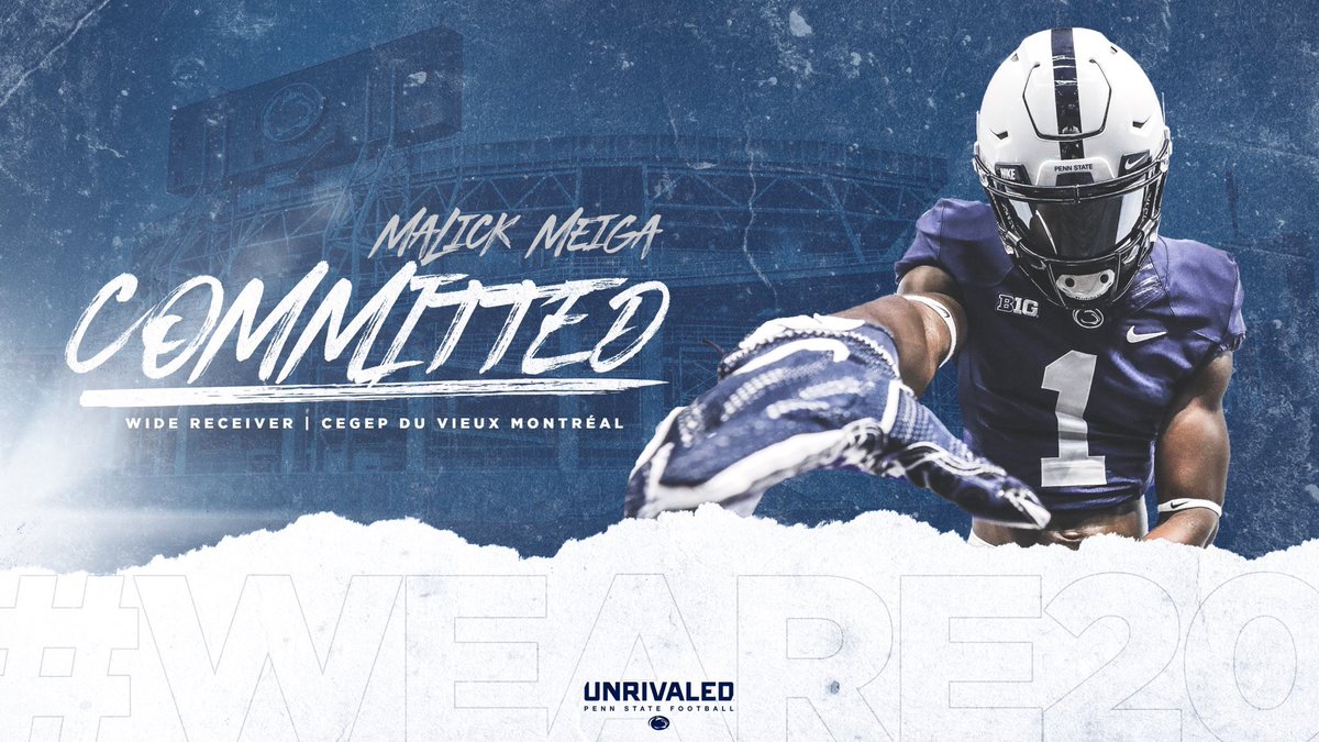 Extremely bless to announce that I will be playing my next years of football at <a href="/PennStateFball/">Penn State Football</a> Thanks to the coaches for believing in me. Let’s make something great #Weare🦁