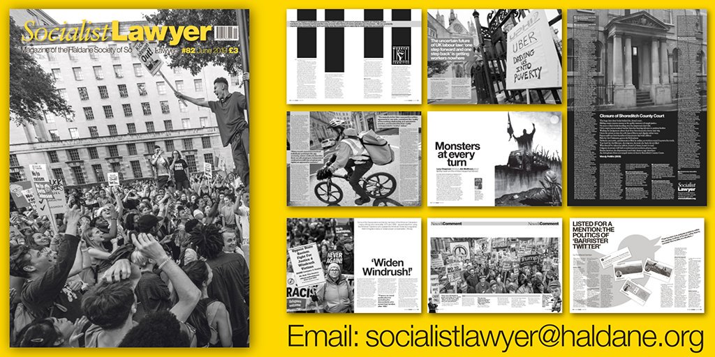 NickBano's tweet photo. The new 'Socialist Lawyer' has gone to the printers and should be arriving soon https://t.co/8e9Fbe5Fyd