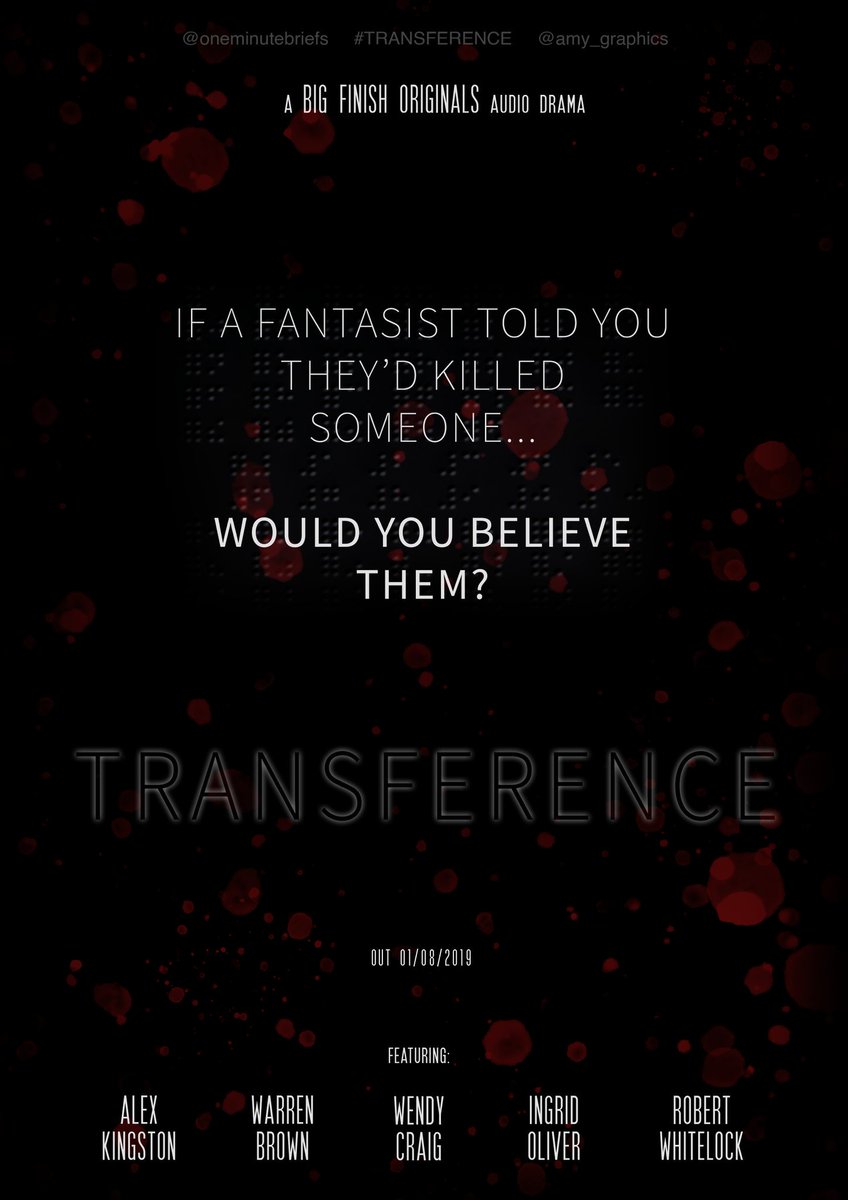 Amy_Graphics's tweet photo. then thought of the possibility of adding embossed braille behind this to highlight that it is an audio thriller as well as making the advert more inclusive #transference #graphicdesign #oneminutebriefs #advertisement @OneMinuteBriefs https://t.co/s3scewwaBS
