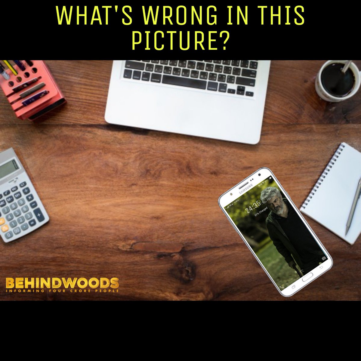 behindwoods's tweet image. Comment if you have found the answer!!🤔🤗

#TablePuzzle #BehindwoodsPuzzle 
#NerkondaPaarvaiFDFSin7Days #Ajith