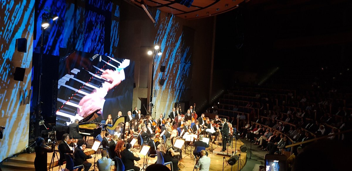 Fantastic start of a majestic concert of the Roma and Sinti Philharmonic Orchestra under its conductor Riccardo M Sahiti. 
@ERIAC_official