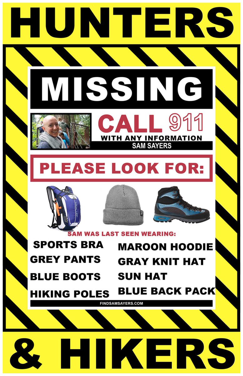 MissingNW's tweet image. One year ago, Sam Sayers went #hiking in the North Cascades of #Washington and did not return. Despite thousands of hours of searching, no trace of her was found and she remains #missing. Hikers in the Vesper Peak area, please keep your eyes open for Sam and her gear.