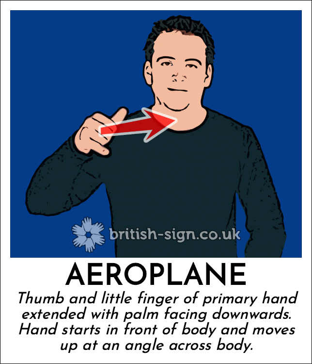 BritishSignBSL's tweet photo. Today's #BritishSignLanguage sign is: AEROPLANE - https://t.co/Nfh3kkYJfI https://t.co/C7rmpZAl09