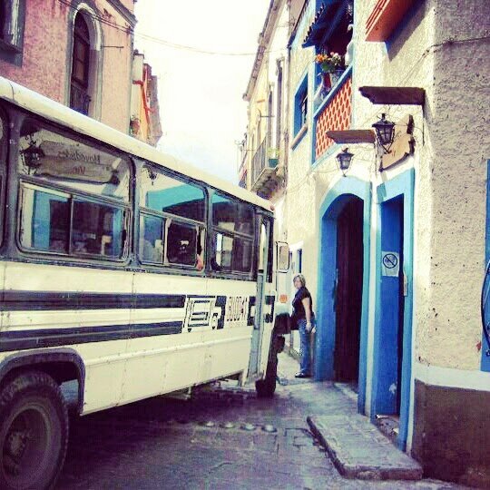 Who has an early travel photo to share? This one is in - you guessed it- Mexico. San Miguel de Allende. Apparently about to get run over 😂 Show me your photos. #ThrowbackThursday #TBT @Sostraveluk