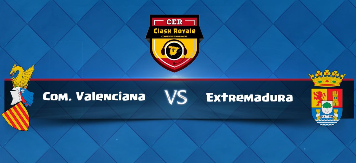 En una horita empezamos la <a href="/CERoyale/">Copa Española Royale #CER2019</a>. Y me estreno como caster de esta liga comentando a los chicos de la terreta. Os espero !

🕛 21:30 
🎙️ <a href="/xPeReZ882/">xPeReZ</a> y un servidor
⚔️ <a href="/CValenciana_Cr/">Selección Valenciana©®</a> VS <a href="/seleccion_ex/">S. Extremeña CR</a>
📺 twitch.tv/buffazul