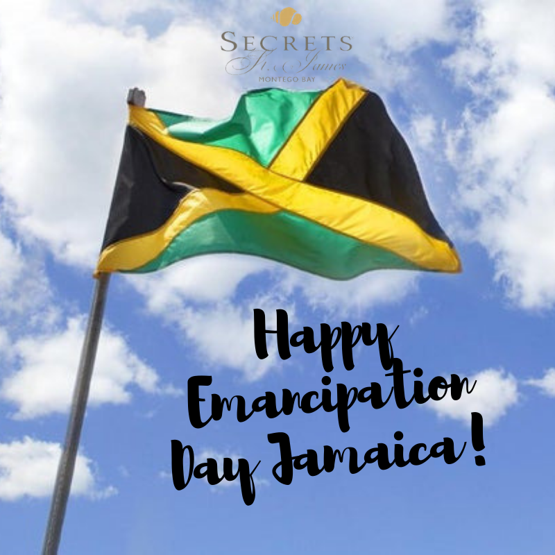 SecretsStJames's tweet photo. Today is all about celebrating freedom. Happy #EmancipationDay Jamaica! @SecretsResorts https://t.co/ueWoVgvDpg