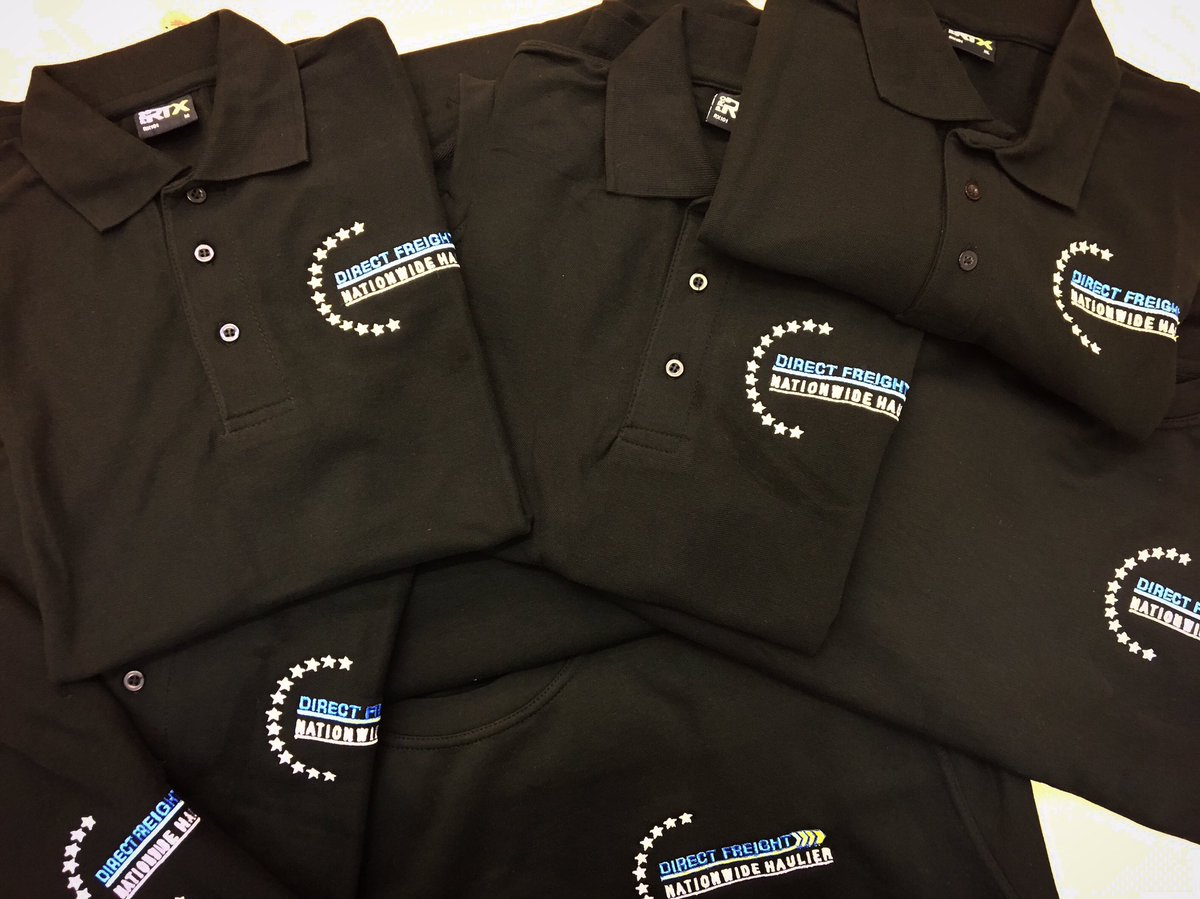 theuniformroom's tweet photo. Polo shirts and sweatshirts embroidered our customer 👕
This logo stands out great against the black garments 😀👏
#theuniformroom #uniforms #workwear #polos #polotops #sweatshirts #sweatshirt #logo #branding #brand #design #smart #professional #embroidery #brandedworkwear https://t.co/JSASo2DZeP