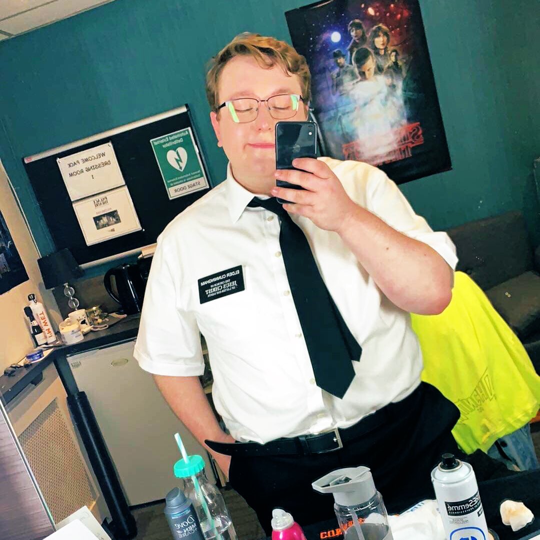 Our very own JACOB YARLETT (@jacobyarlett) is making his ‘Elder Cunningham’ debut as we speak! Have an incredible night, we are SO proud!🤩❤️ #LCMProud  <a href="/WestEndCovers/">WestEnd Understudies</a> <a href="/UniWestLondon/">University of West London</a> @LCMMTAlum <a href="/LCMLive/">👑LOVE & OBEY GOD✝️LORD JESUS CHRIST🎶Evangelist🎶</a>