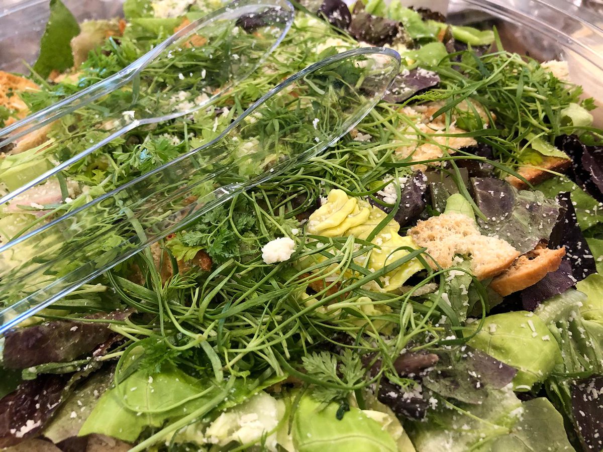 Beyond_FX's tweet photo. #TBT to lunch with a couple of Art Directors from @riotgames. Excuse us while we get lost daydreaming about the delicious food! Is it lunch time yet ... 🤤

#VFX | #VFXartists | #VFXStudio | #BeyondFX | #SaladDays https://t.co/XJHu9begbh
