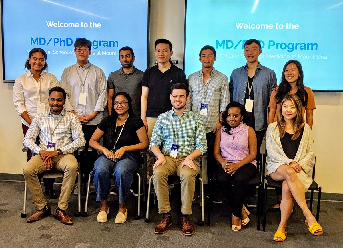 Welcome to the @sinaimstp #mdphd incoming class of 2019! @IcahnMountSinai @GradSchoolSinai 
 #physicianscientist