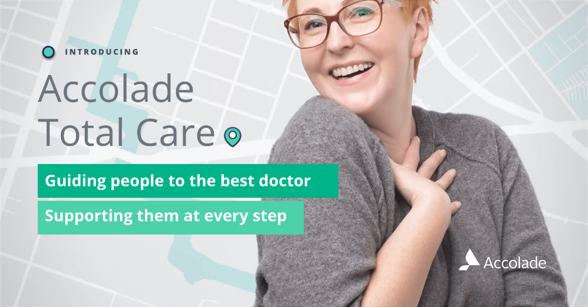 Accolade's tweet photo. Announcing, Accolade Total Care!   13+ billion claims. 255 million unique patients. 1.8 million providers. What does that mean for you ? Much better healthcare. #Healthcare #digitalhealth #transparency #advocacy #personalizedmedicine Press Release: https://t.co/w1SF1n9gMU https://t.co/cuNOtwjHH3