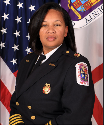 bfspafire's tweet photo. Congratulations to newly appointed Fire Chief Tiffany Green of the Prince George's County Fire Department. Chief Green will become the first African American Woman Fire Chief of Prince George's County! https://t.co/D2lasq0ZET