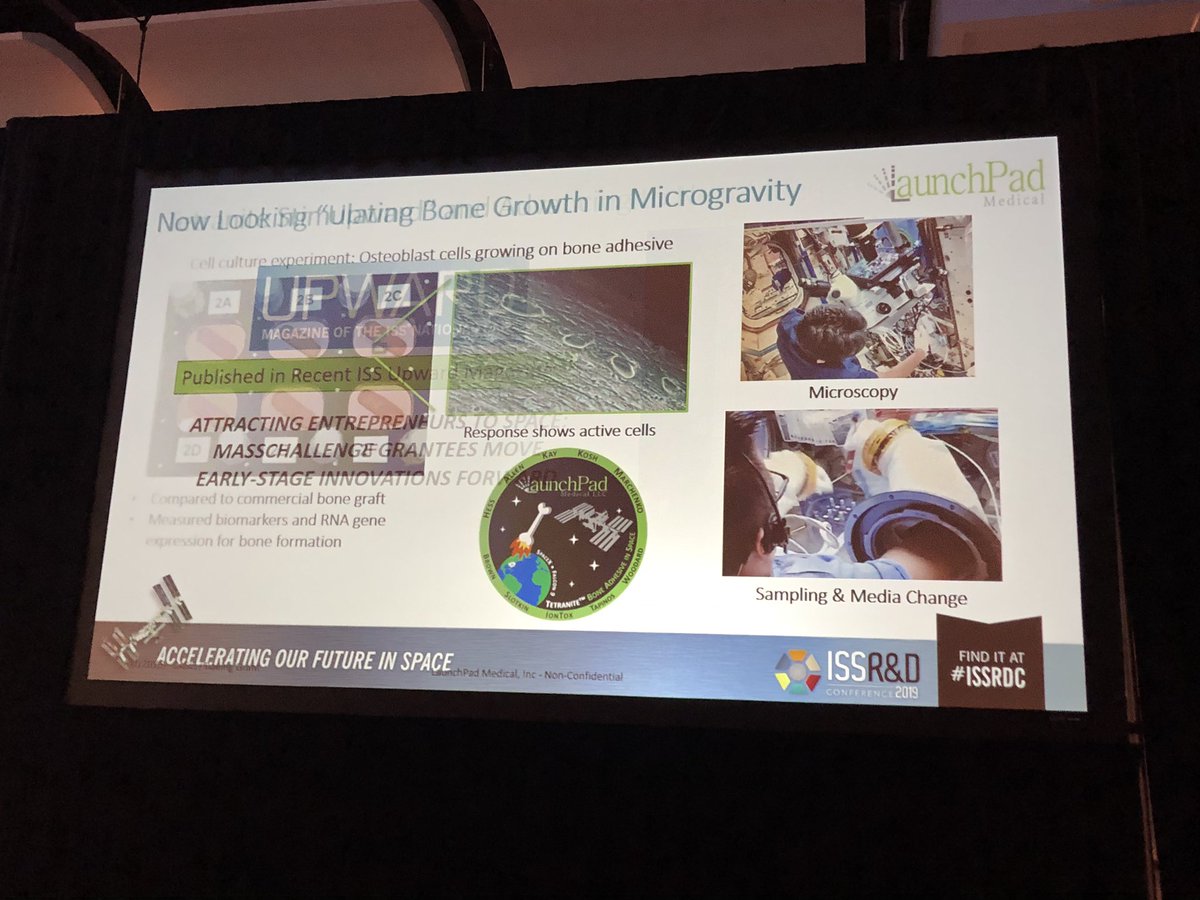 Synthetic Bone, another payload supported by <a href="/BioServeST/">BioServe Space Technologies</a> at #ISSRDC in the Accelerating Startups in Space Session.