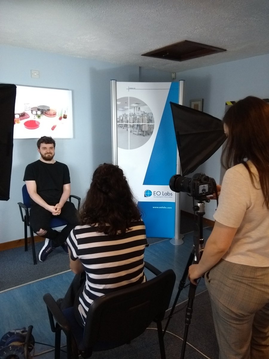 Eunice J Atkins
<a href="/euniceatkins20/">Eunice J Atkins</a>

#celebratesuccess, a fantastic afternoon filming with EO Labs who provide #placements, #R&amp;D experience, part time and full-time #jobs for out fantastic students 
<a href="/StirlingScience/">Stirling Natural Sciences</a> <a href="/StirUni/">University of Stirling</a>  <a href="/eolabs/">E&O Laboratories Ltd</a>