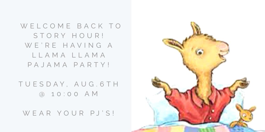 TnLibrary's tweet photo. Who’s ready for Story Hour?! https://t.co/MTyfsgJgRn