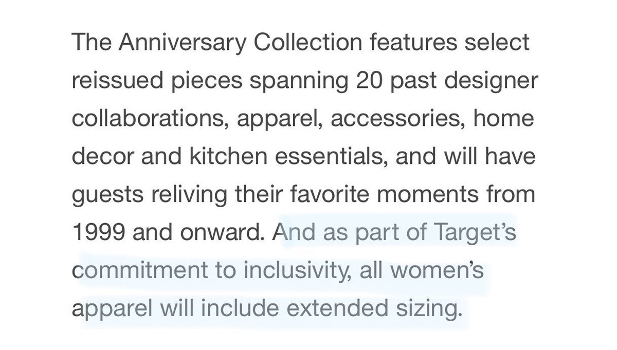 kelDia's tweet image. @Target, I love you, but the fact that you had to call out women’s “extended sizing” means you really don’t get it after all. #justawoman #tryingtowearclothes #stopthelabels #Target20