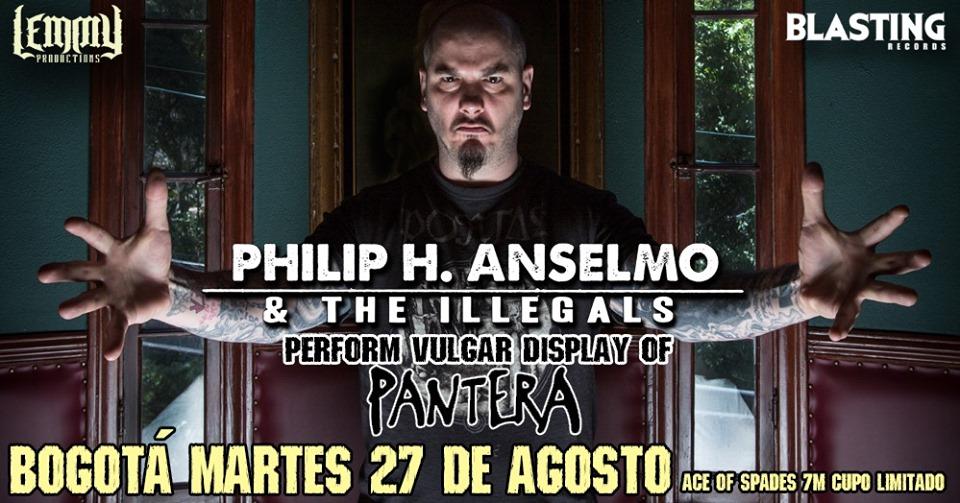 ColoniaRec's tweet photo. Ya falta poco para ver a @philiphanselmo en Bogotá con un setlist dedicado a Pantera.
IMPERDIBLE
27 de Agosto.
@Lemmyprod23 #BlastingRecords
ÚNICA BOLETA VÁLIDA LA DEL 27 DE AGOSTO
Boletas de "febrero 7 y agosto 25" se pueden cambiar donde se compraron
@veinoficial #invidiosus https://t.co/fOozRaC2JG