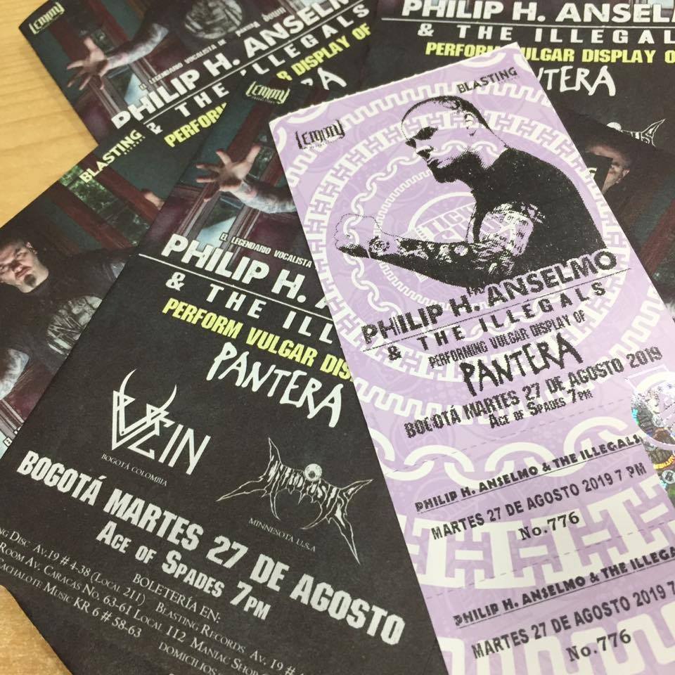 ColoniaRec's tweet photo. Ya falta poco para ver a @philiphanselmo en Bogotá con un setlist dedicado a Pantera.
IMPERDIBLE
27 de Agosto.
@Lemmyprod23 #BlastingRecords
ÚNICA BOLETA VÁLIDA LA DEL 27 DE AGOSTO
Boletas de "febrero 7 y agosto 25" se pueden cambiar donde se compraron
@veinoficial #invidiosus https://t.co/fOozRaC2JG