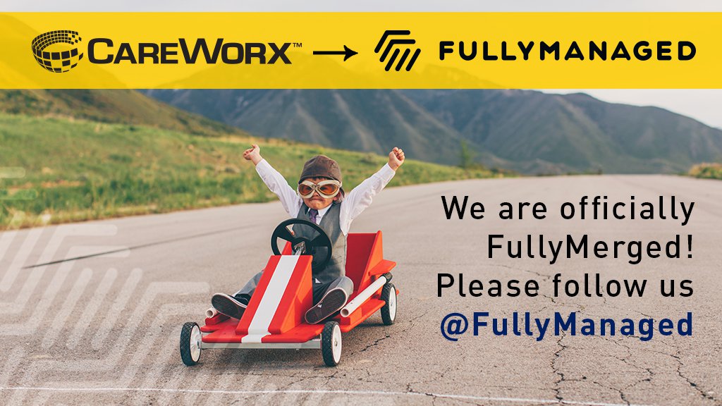 Happy August everyone! Please note that as of today, the <a href="/CareWorxIT/">CareWorx IT is now Fully Managed!</a> page will no longer be active. Thank you for following us on Twitter and please continue to follow us at @FullyManaged, our new corporate page. #merger