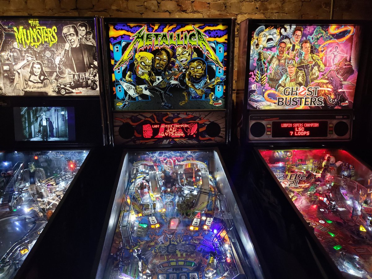 chandralipaul's tweet photo. Went to Tilt Arcade Bar for the first time last night. Had a great time playing classic video games, arcade hoops, skeetball & tons of pinball. I only took photos of the pinball machines though. How can you tell I love pinball? ๐ LOL! I'm not a #PinBallWizzard but I had fun. https://t.co/mIaU6eO23f