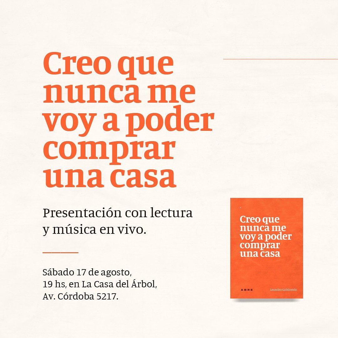 Ojalá puedan estar en la presentación de este nuevo libro. Será un día para celebrar lo construido, por eso me encantaría que ustedes sean parte. 
La entrada es libre y gratuita.
Que viva compartir la palabra.
Gracias siempre.