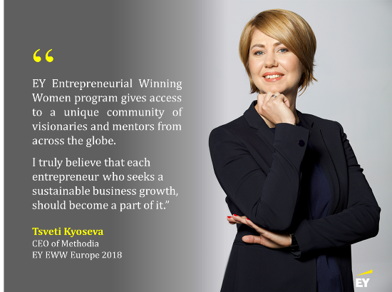 methodiainc's tweet photo. @methodiainc CEO @TsvetiKyoseva reflects on her experience having been a part of the EY EWW Europe program, as it is now open for the next #women #entrepreneurs to apply for the 2019 chapter: https://t.co/4dPNNqdIMd
#WinningWomen https://t.co/b7w2AMHjFG