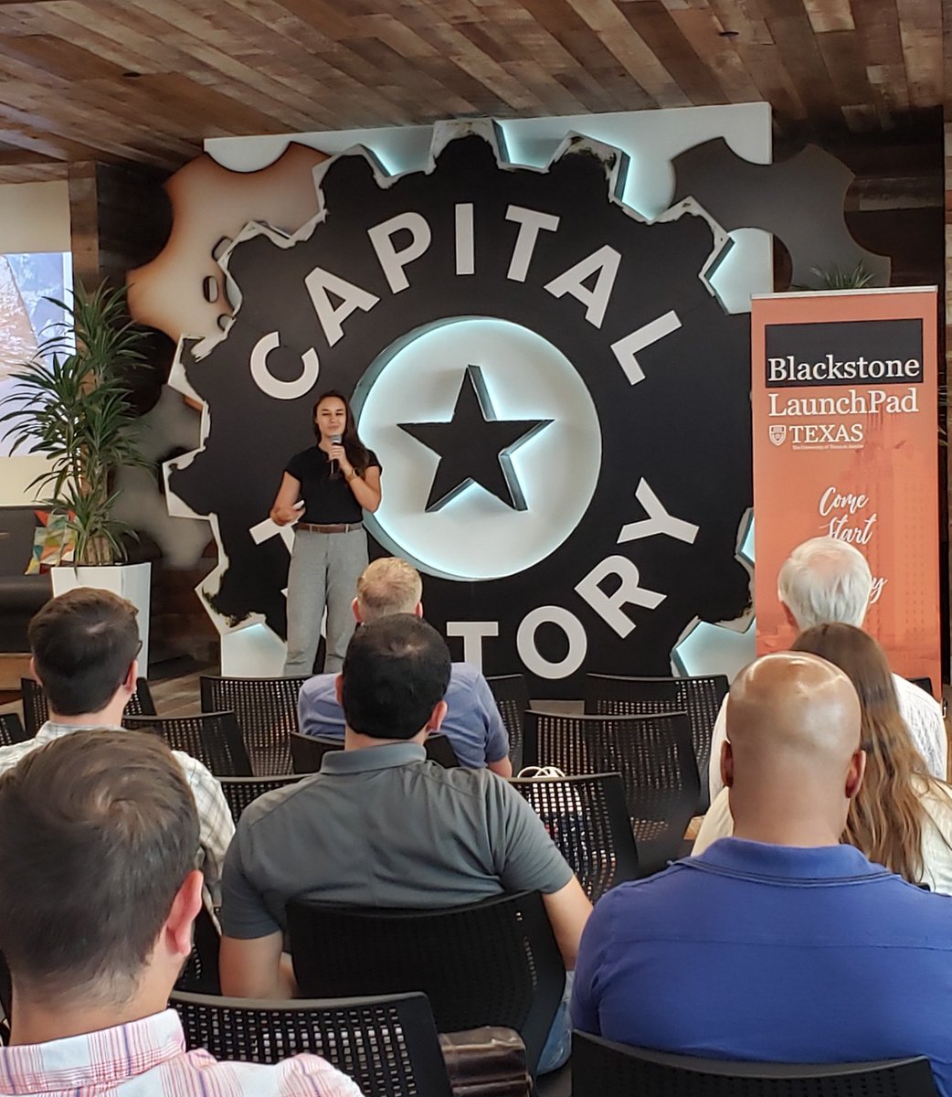 LaunchPadUT's tweet photo. Congratulations @ATI_UT &amp; student teams for another great SEAL D-Day! Lots of amazing ideas out there with these #startups. Shout out to @CapitalFactory &amp; @AlontiCatering! #everyoneinnovates #whatstartsuphere
@genesis_texas @UTLEA @UTexasMcCombs @UGS_UT @UTAustin @TexasScience https://t.co/qACBI5B0mY