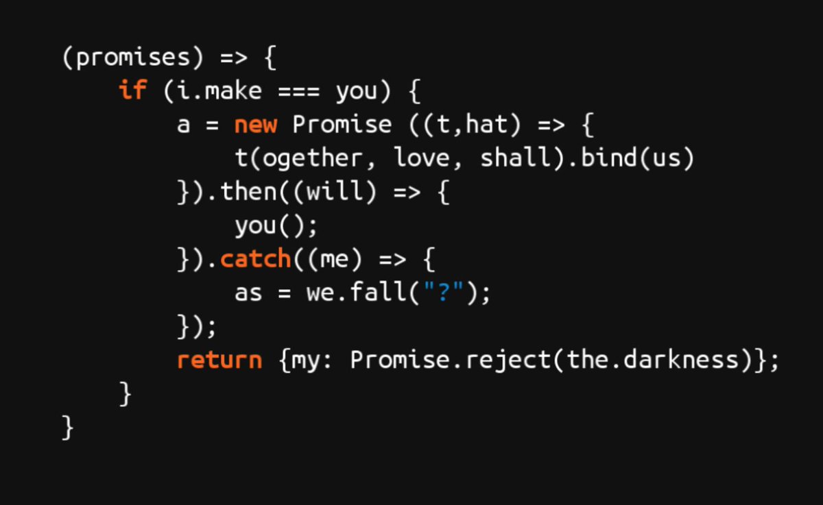 Was there anyone who was heartbroken in the TC39 committee? Finally the syntax makes sense. #JavaScript
