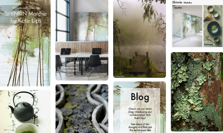 Interested in the #inspiration behind the #designs? See our new Pinterest board for a behind the scenes look at our collaboration with artist Kata Lips: bit.ly/2JSbP9G #art #design #wallcovering #interiors #interiordesign