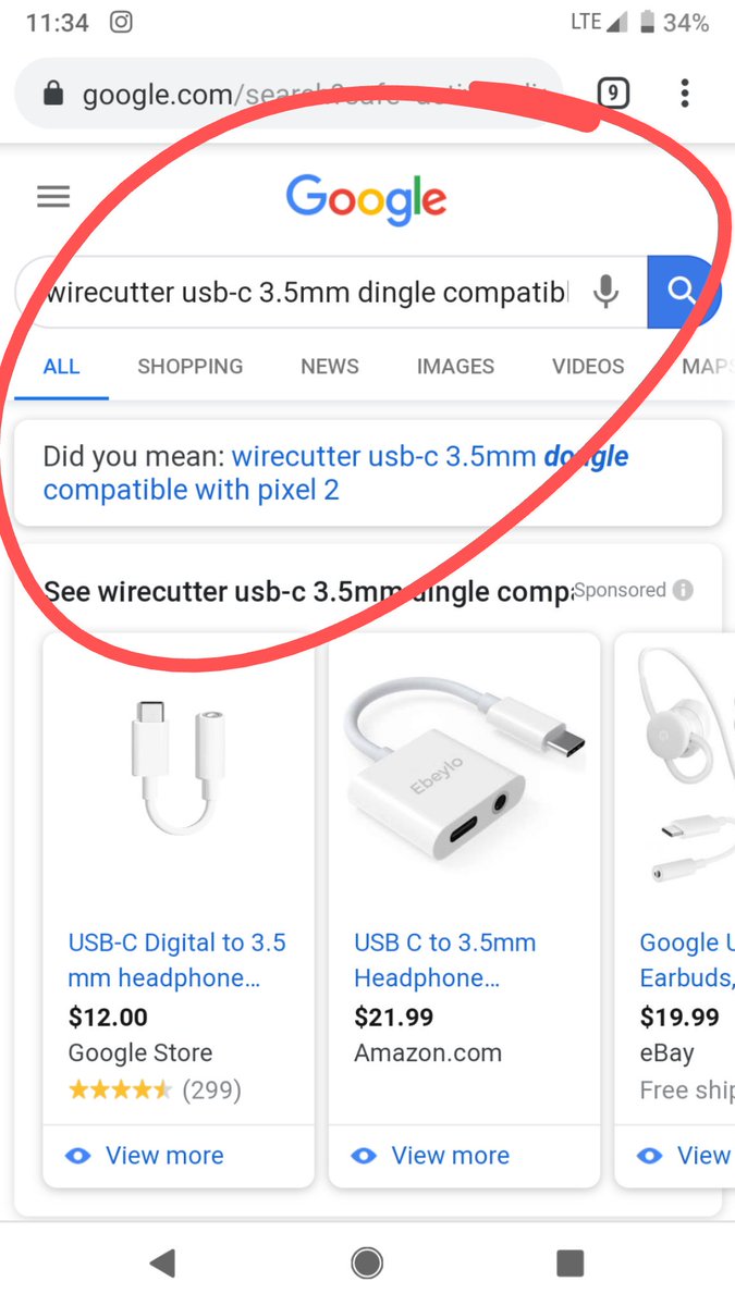 shoedeeptoe's tweet photo. Waddap @wirecutter! Lookin for an assist on a good dongle - see screencap below. Any insight is much appreciated!! https://t.co/A4PIqK7HwE