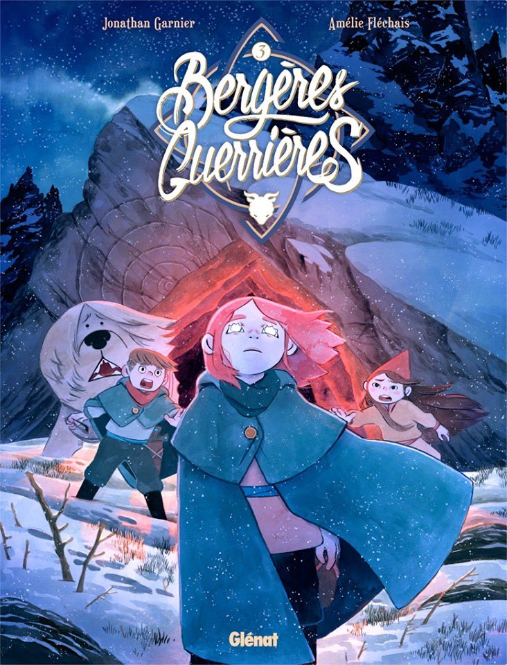 Gnappbd's tweet image. 🔵 Sur Facebook, Amélie Fléchais dévoile la couverture du 3e tome de Bergères Guerrières à paraître le 25 septembre 2019 chez @GlenatBD. L’album est annoncé comme étant l’avant dernier de la série.