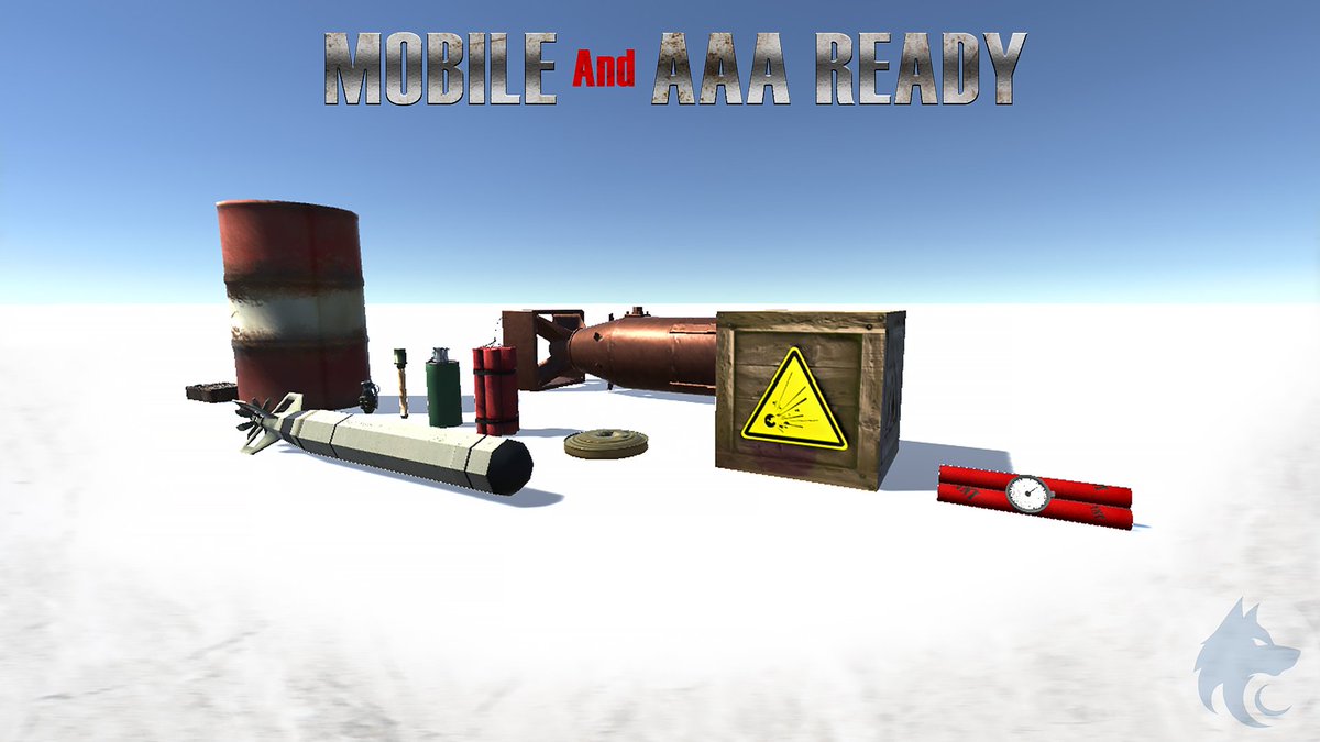 crewolves's tweet image. [Bomb and Explosive Package] is #availablenow for #Download @AssetStore
. Add this into #game and blast.#Crewolves #gameasset #gameart #3dmodelling #gamedevs #gamedevelopment #gamedesign #lowpoly #indie #indiedev #explosion #weapons #3dart #gaming  (link: u3d.as/1mXH)