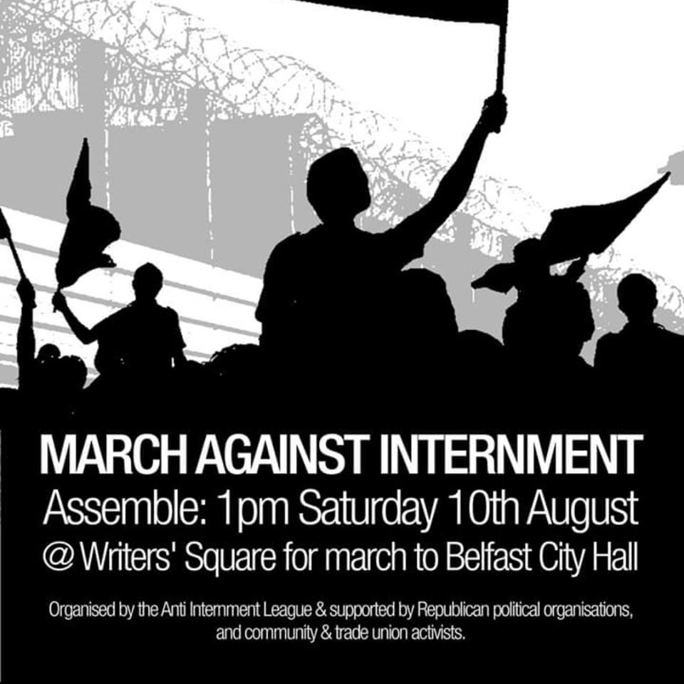 AIAIreland's tweet photo. #EndInternment Irish Socialist Republicans will be supporting the March Against Interment in Belfast on August 10!

Smash Internment- Smash the Special Courts! https://t.co/PdZc8FYz4B
