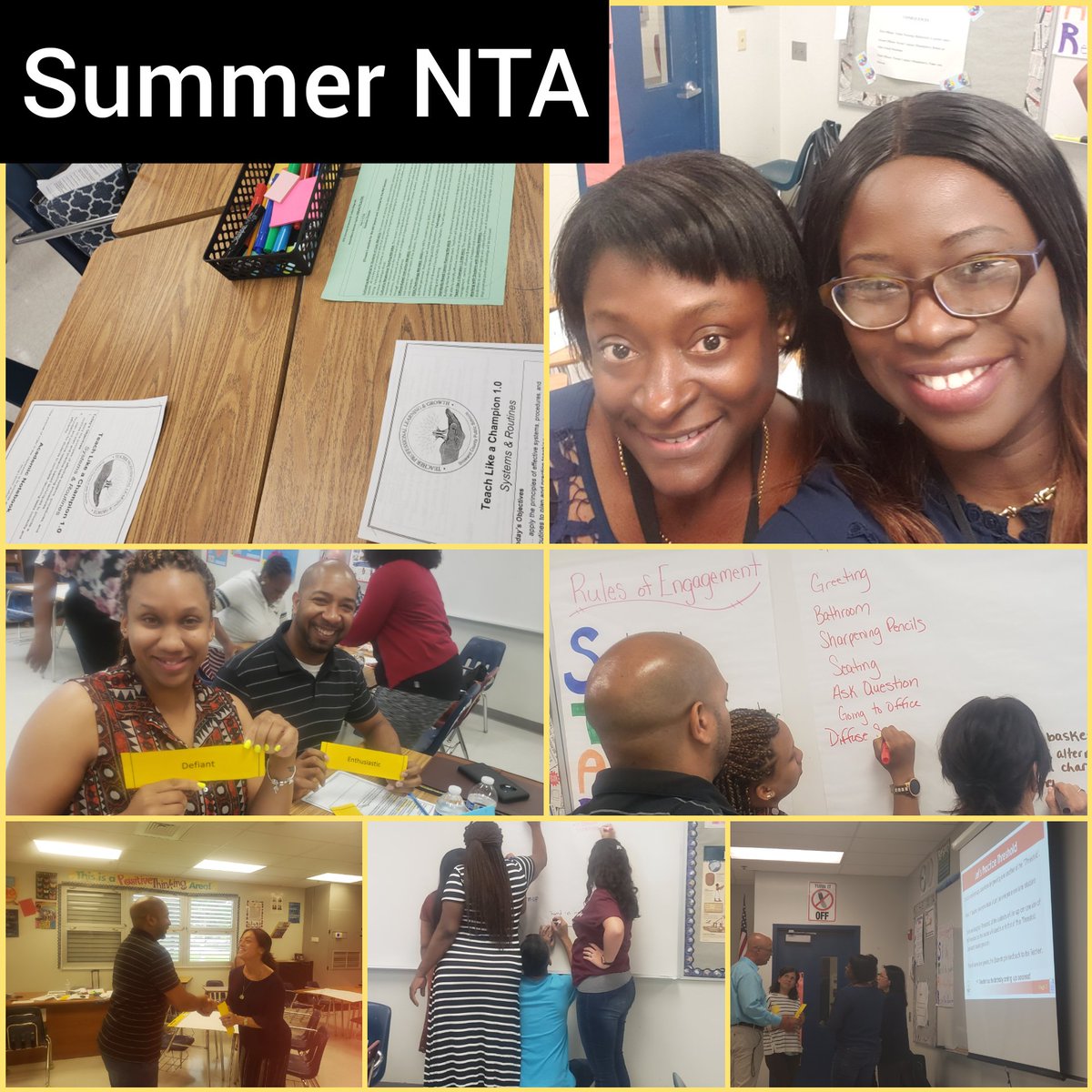 Broward's New T's immerse themselves in Summer Learning.
➡️ Summer New Teacher Academy (NTA) Teacher Professional Learning and Growth ⬅️