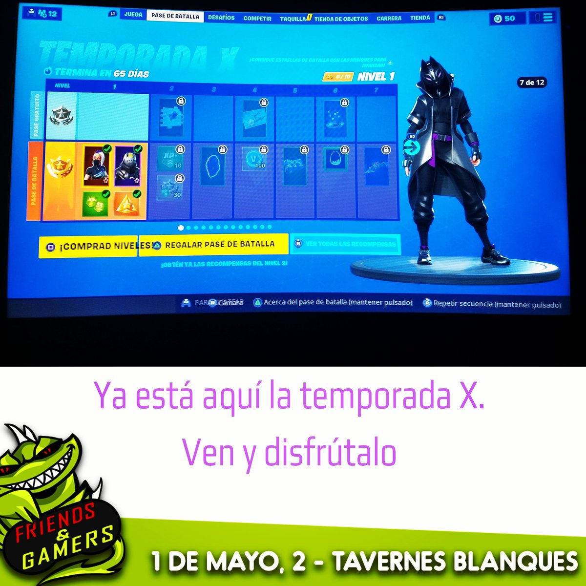 Ya tienes disponible la temporada X de FORNITE.  Ven y disfrutala al máximo