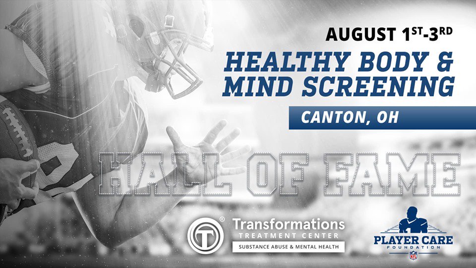 TTCrecovery's tweet photo. Looking forward to another successful screening hosted by @NFLPCF in Canton, Ohio, this weekend! #CaringForThoseWhoContributed https://t.co/ivneu45Sim
