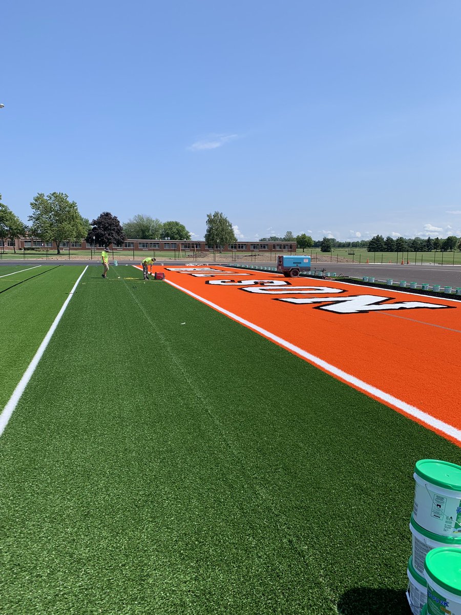 WilsonLakemen's tweet photo. Turf is going in this week!
#wilsonpride #ATurf https://t.co/tVQUUcIDWm