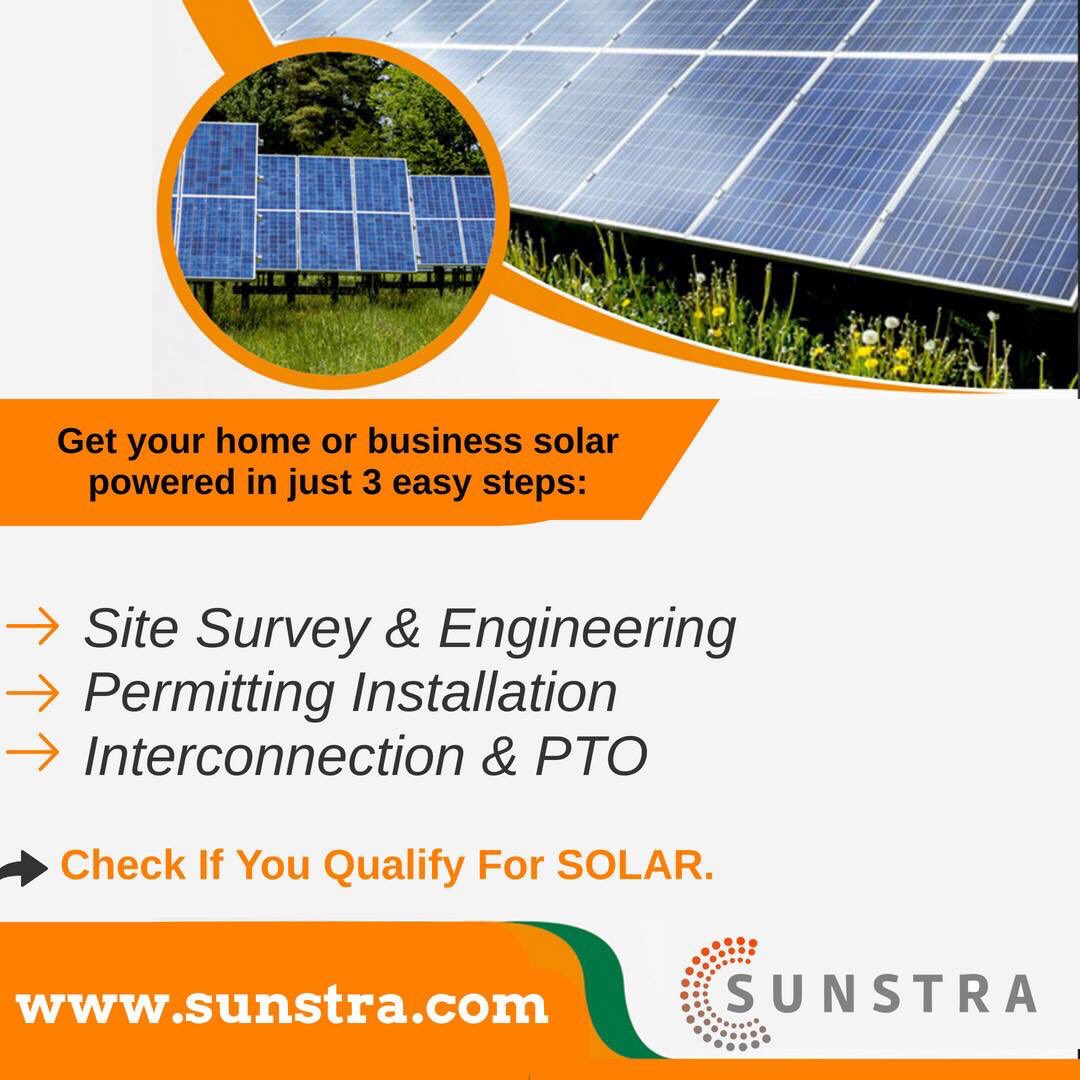 SunstraSolar's tweet image. How #SolarPanelInstallation Works🤔
Get your #home #business #solar powered in just 3 easy steps 

👉Site Survey &amp;amp; #Engineering
👉#Permitting Installation
👉#Interconnection &amp;amp; #PTO

Check NOW IF YOU QUALIFY FOR SOLAR.
👉👉 sunstra.com/do-i-qualify-f…

☎️(972)587-0676
📍#TEXAS