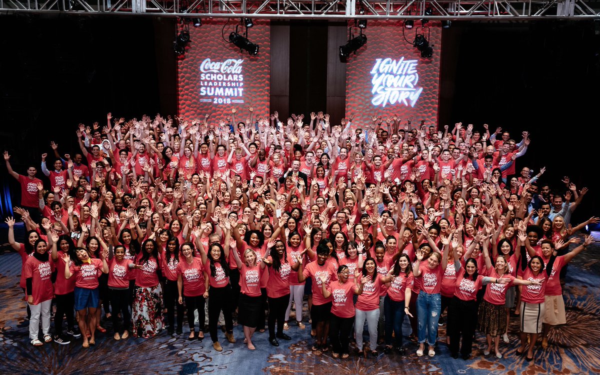 JaneHaleHopkins's tweet photo. Coca-Cola Scholars are individually strong. Collectively epic. Want to join our community and win a $20,000 college scholarship? High school seniors apply here!

https://t.co/moSqo3Ytcz https://t.co/toK53C3lFI