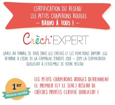 AnneRovera's tweet photo. [#Crech'Expert] @Creches_LPCR premier réseau de crèches privées certifié SGS Qualicert #Qualité #PetiteEnfance #Grandir #Proud https://t.co/sxWsrXgBRq