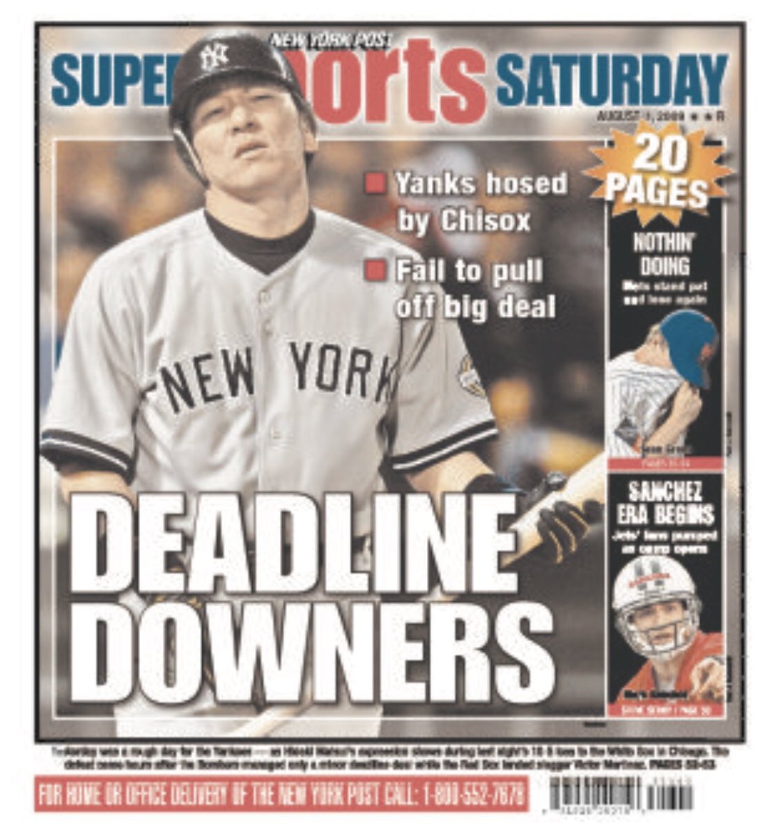 Today’s back page of @nypostsports, deadline fail edition.