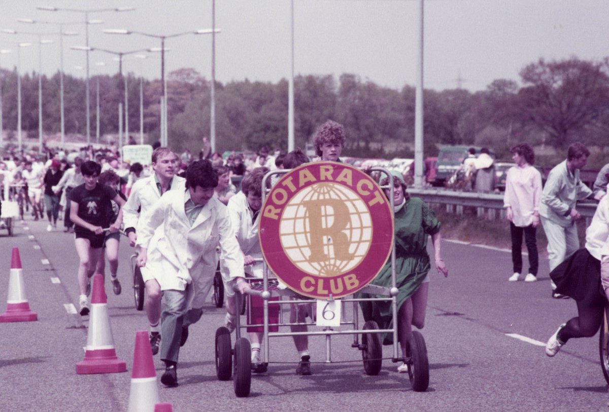 Rotary's tweet photo. In April, #Rotary elevated #Rotaract clubs to make them members of Rotary International. Read about the history of Rotaract: https://t.co/EJlTbFx2rB https://t.co/7Y8pjJwstK