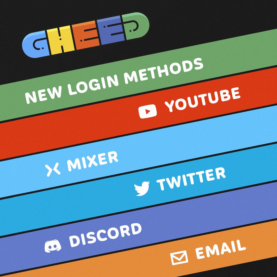 New Update! We used to only allow Twitch.tv as a login method. Now we added plenty new ways. Pick your favorite and join giveaways easily👌